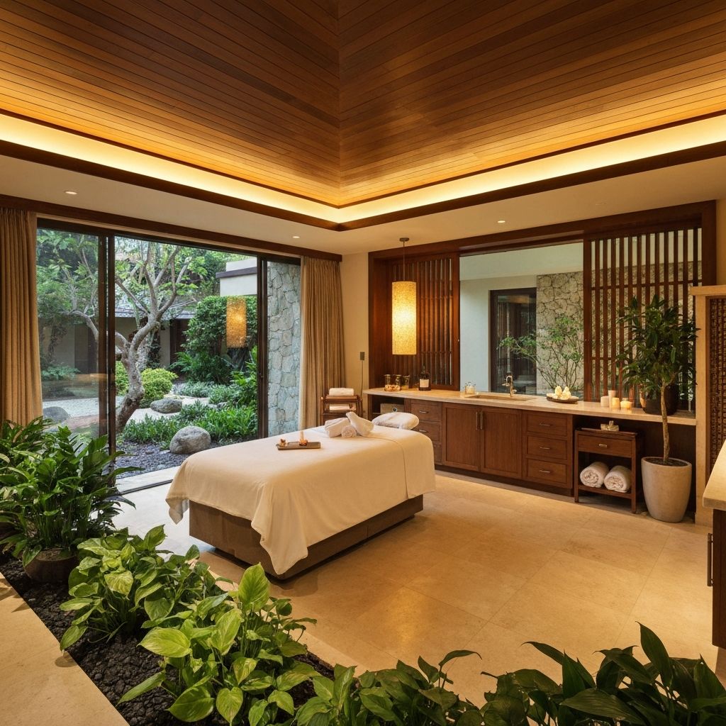 Boutique resort spa treatment room